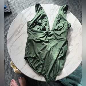 Andie Mykonos Swimsuit-3X Army Green